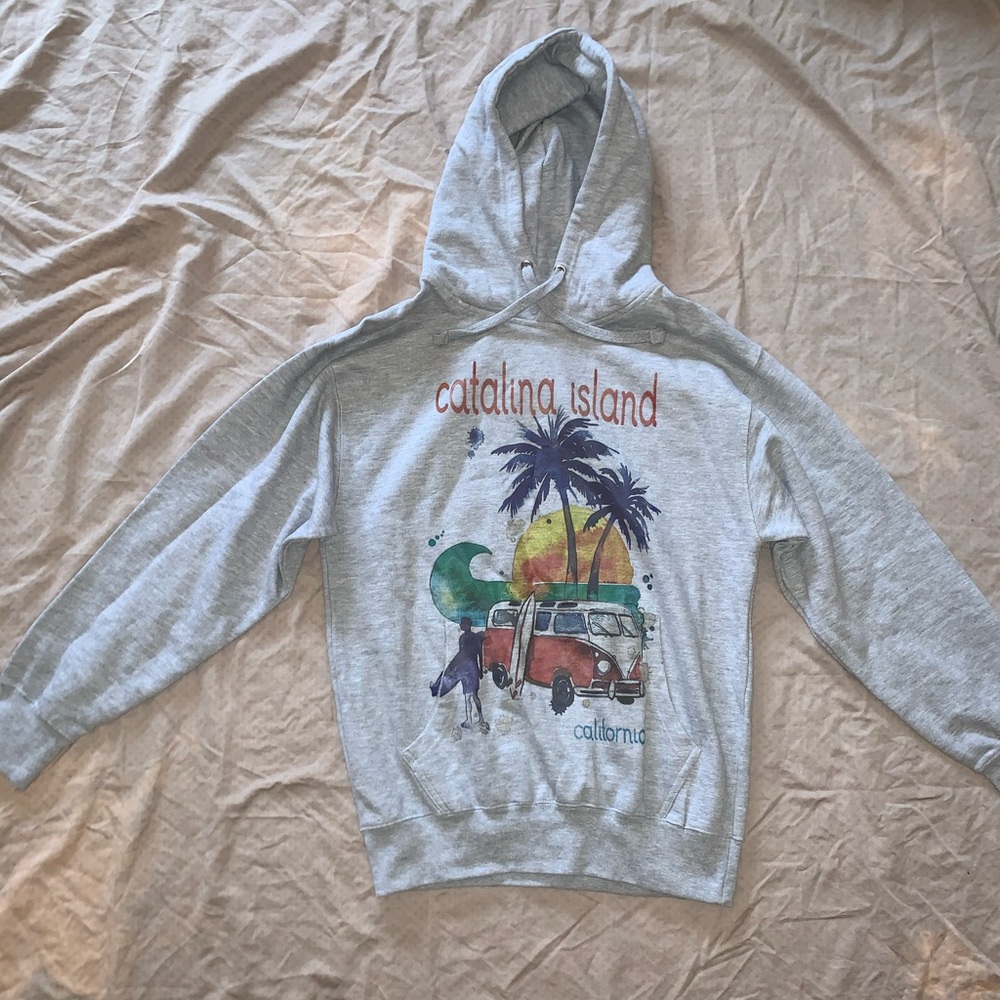 Grey Catalina Island Hoodie